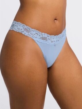 NEW Montelle Lace Thong Panty 9002 Beach House Light Blue